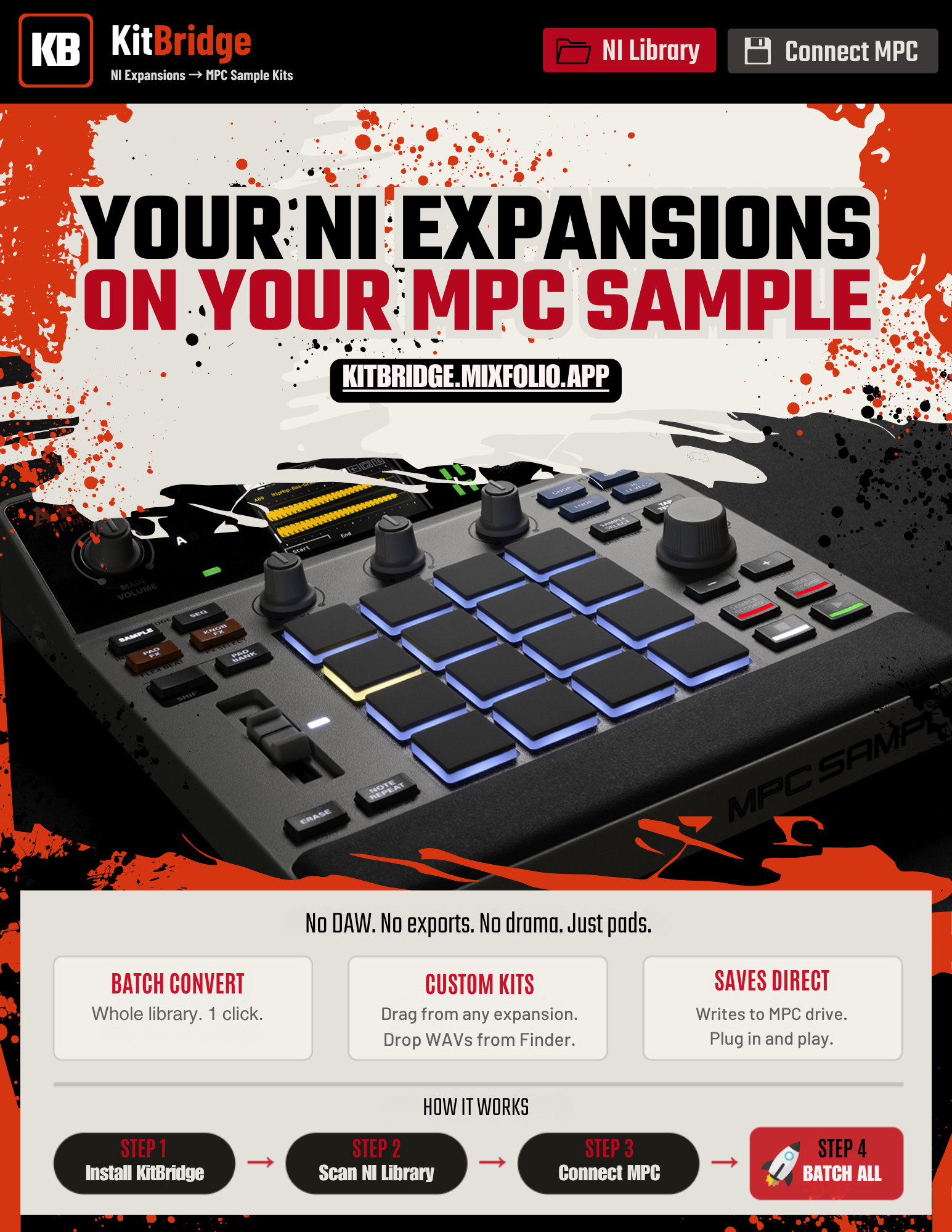Introducing KitBridge: NI Expansions → MPC Sample, in Minutes